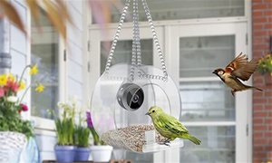  Bird Feeder House with Built-in Wide Angle Night Vision HD Camera 