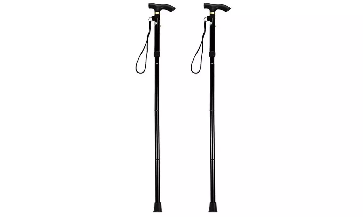 1 ou 2 cannes réglables et pliables en 4 parties, en acier thermolaqué - Image 4