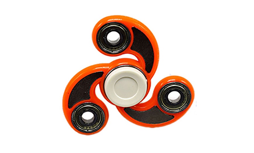 Image 2: Fidget Spinner im Flammen-Design