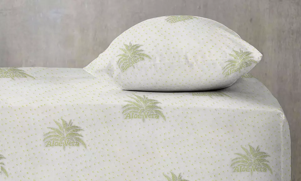 Coprimaterasso con Trattamento Aloe Vera e Copriguanciali abbinabili