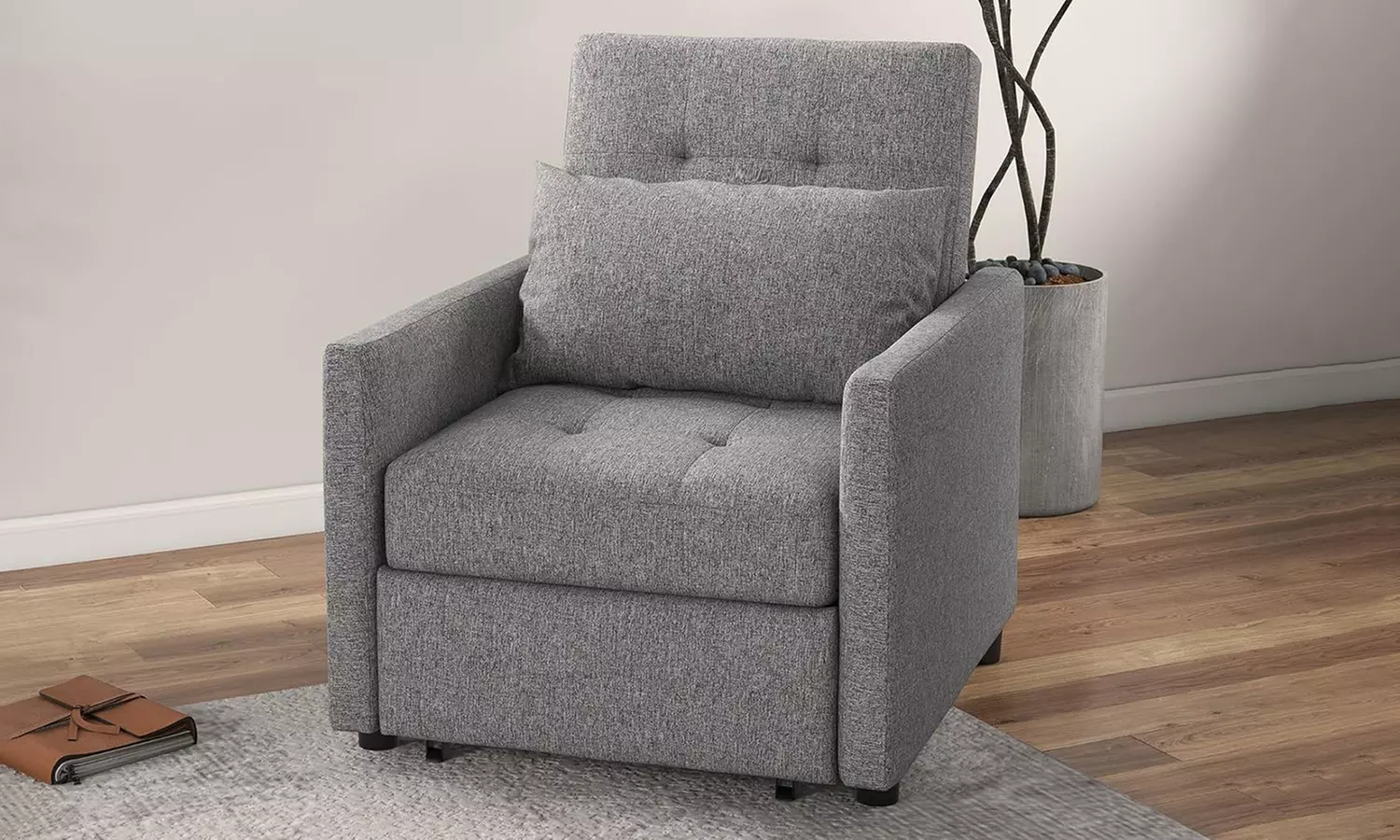 HomCom Single-Seater Recliner and Sofa Bed