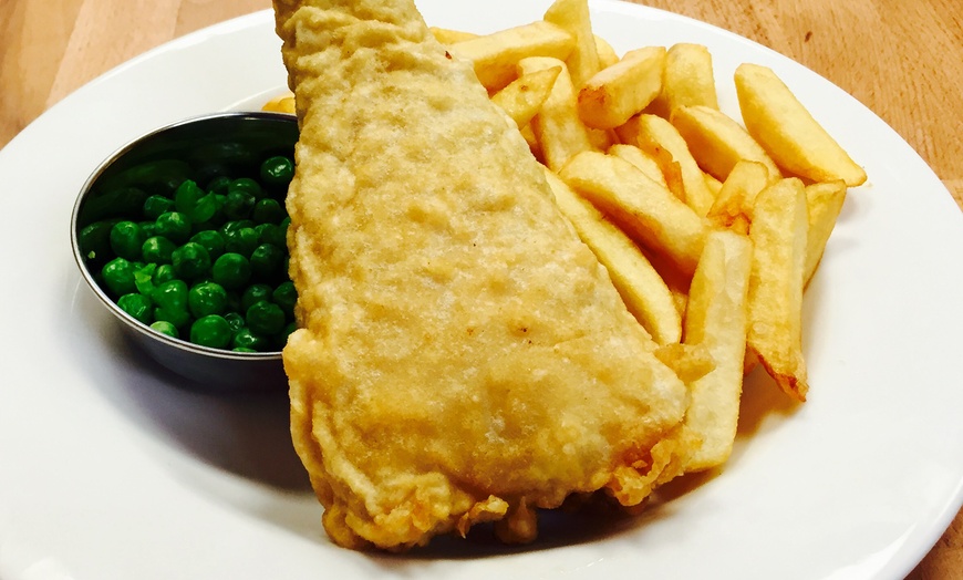 Image 1: Cod and Chips for Two