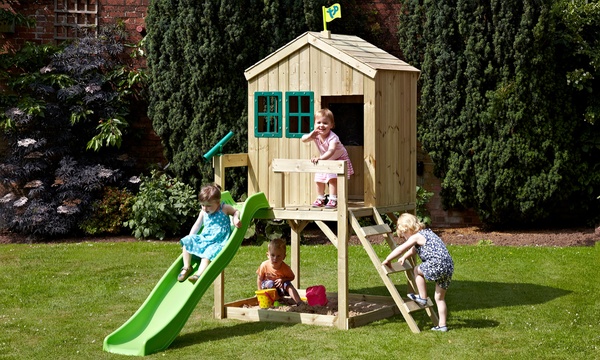 Groupon 2024 wooden playhouse