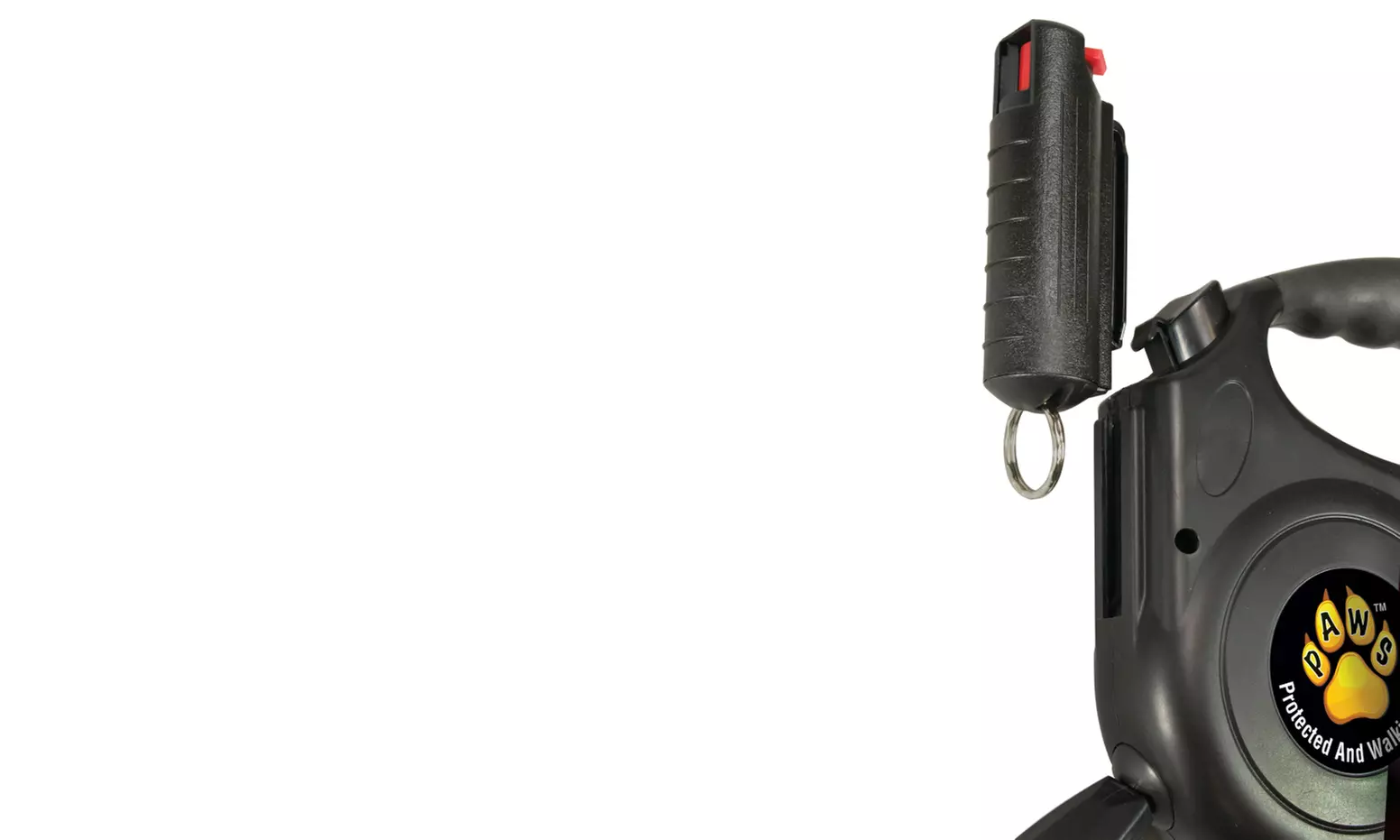 PAWS Retractable Dog Leash with Eliminator Pepper Spray - Second Medium