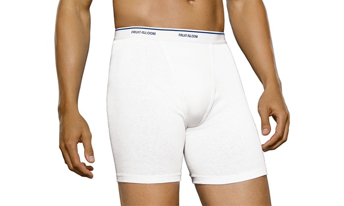 fruit of the loom white boxer shorts