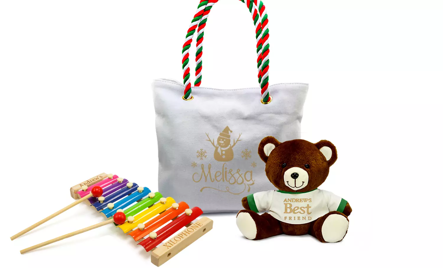 Personalized Wooden Xylophones, Holiday Canvas Totes, and Teddy Bears from MonogramHub (Up to 80% Off) - Image 2