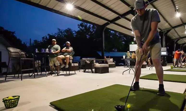 1, 2, or 4-Hour Driving Range Session with Unlimited Balls and Pizza at Pine Ridge Golf Course (Up to 24% Off) - Primary Image