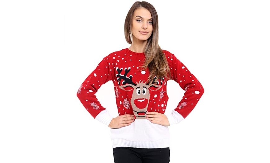 Image 3: Reindeer Christmas Jumper