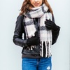 Image 4: Women's Oversized Plaid Printed Scarf