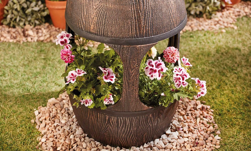 Image 4: Barrel Water Fountain Planter
