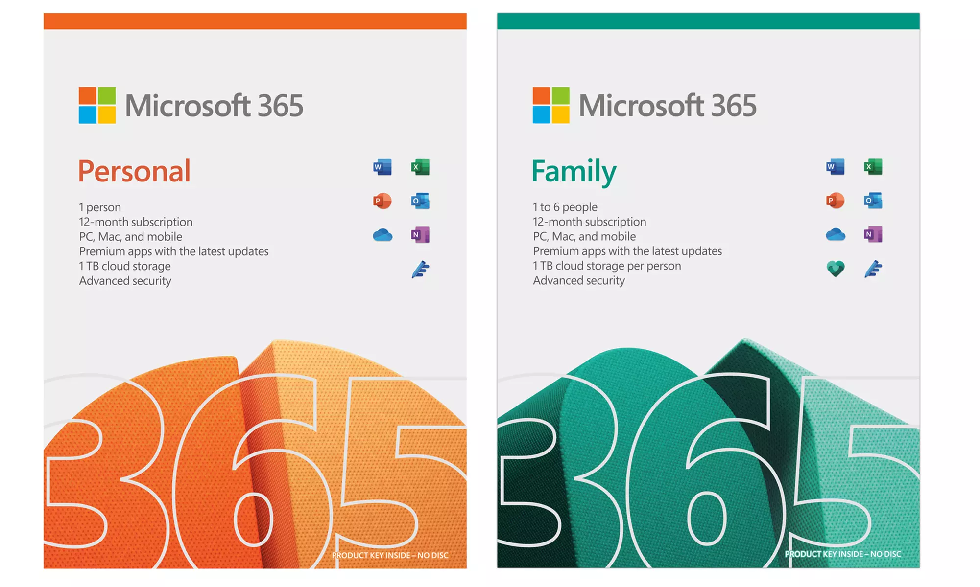 Microsoft 365 Personal or Family One-Year up to 5 devices - Primary Image