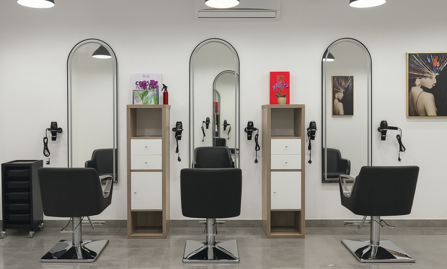 Image 1: Haircut, Wash, Blow-Dry With Optional Hot Oil or Mani-Pedi