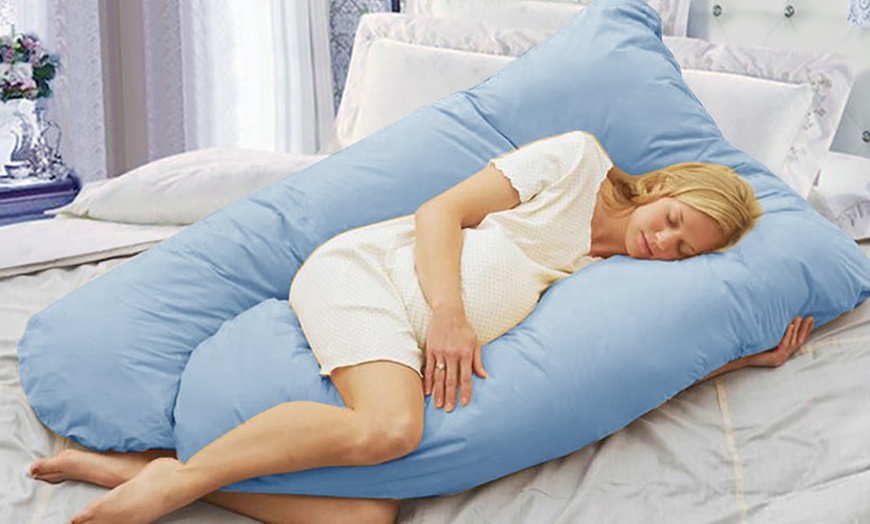 Image 1: Full-Body Contour Pillow