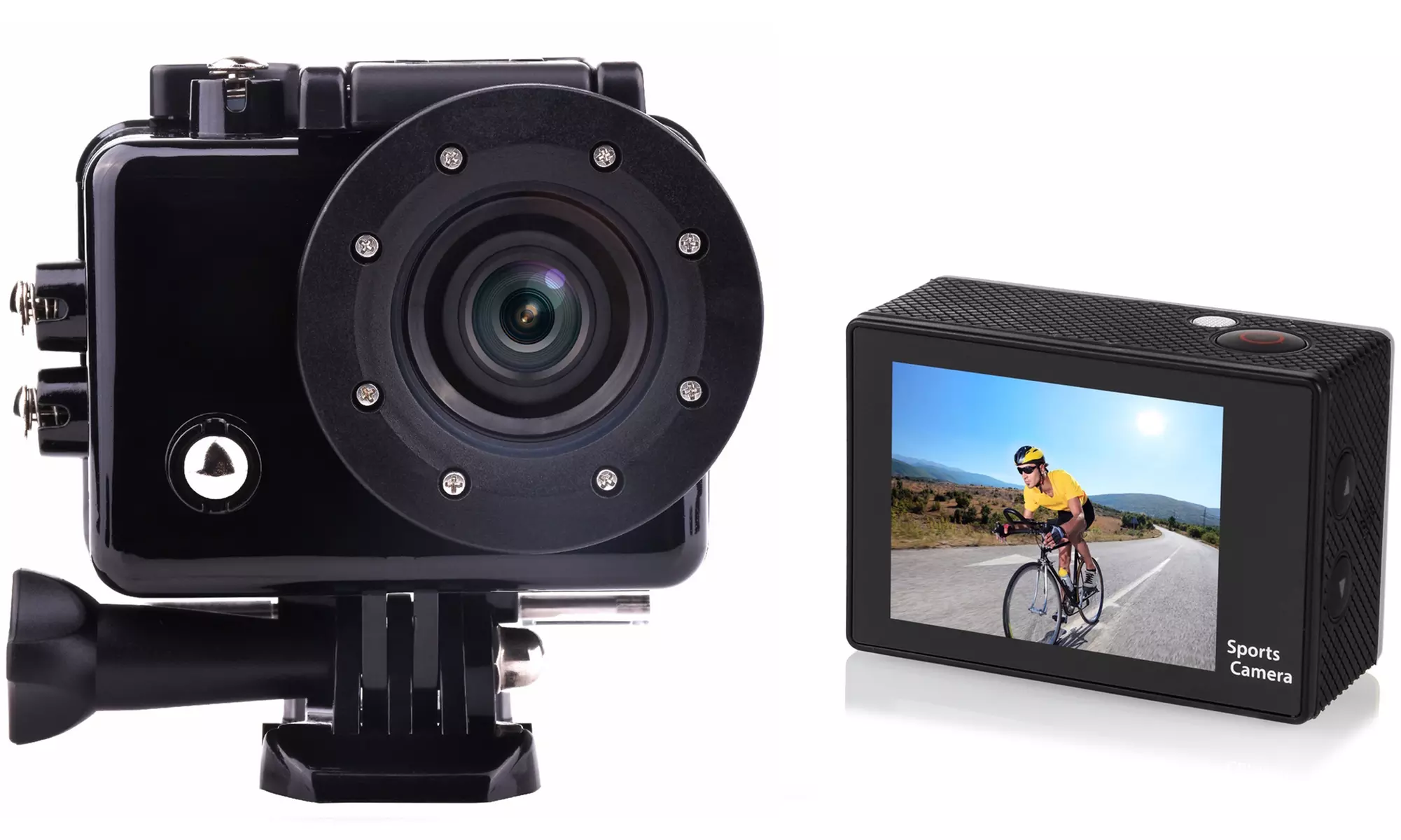 Caméras d'action avec accessoires, en qualité HD, Full HD ou 4K - Second Medium