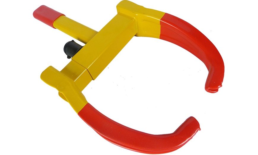 Image 3: Heavy-Duty Security Wheel Clamp