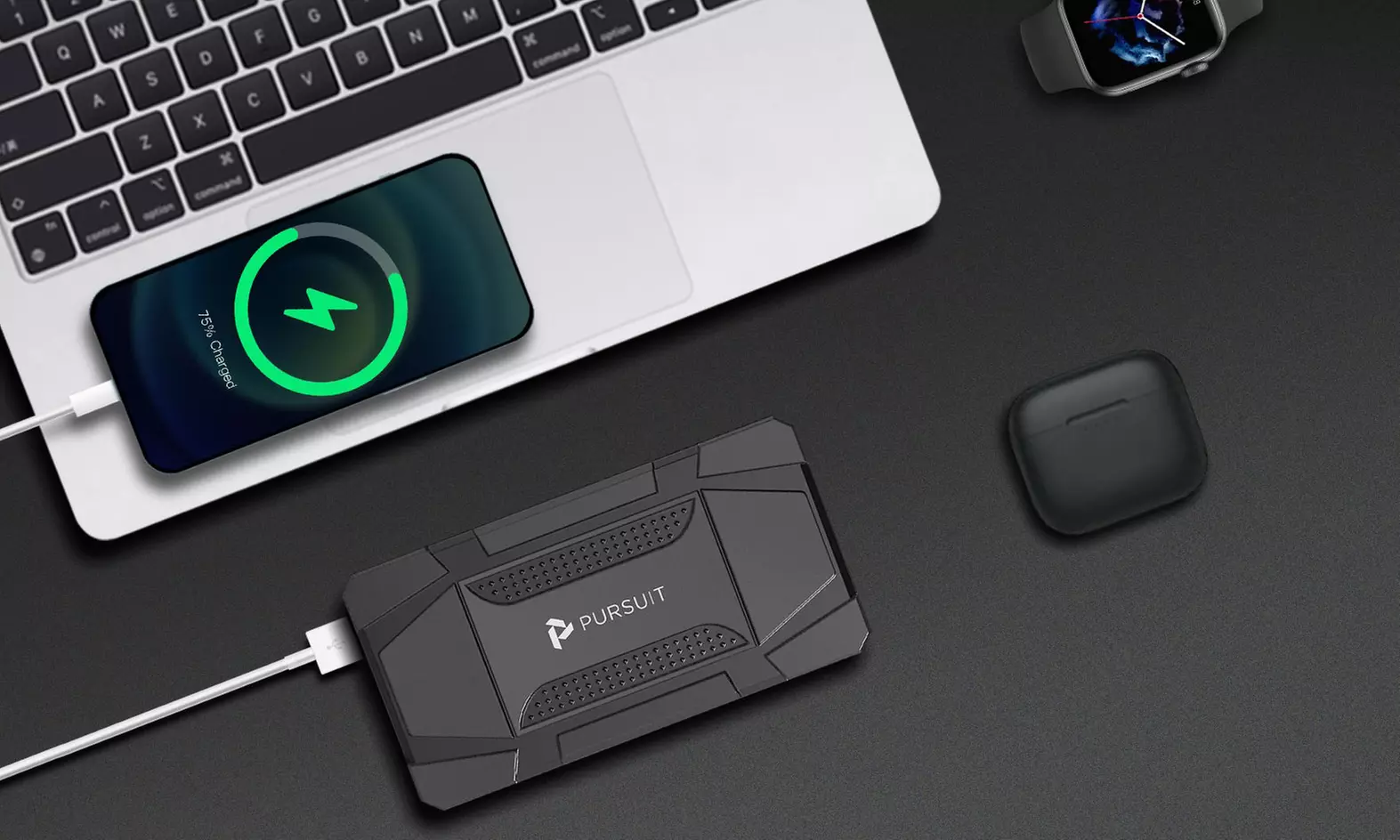 PURSUIT 800A 12V Car Jump Starter and Power Bank with LED Flashlight