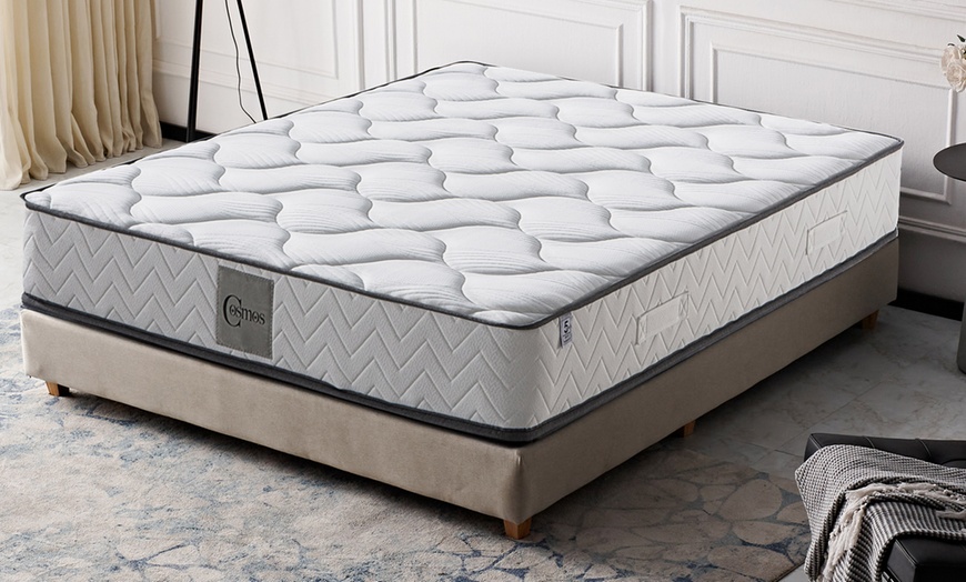 Image 1: Matelas Cosmos 22 cm à mémoire de forme et ressorts ensachés, Sampur