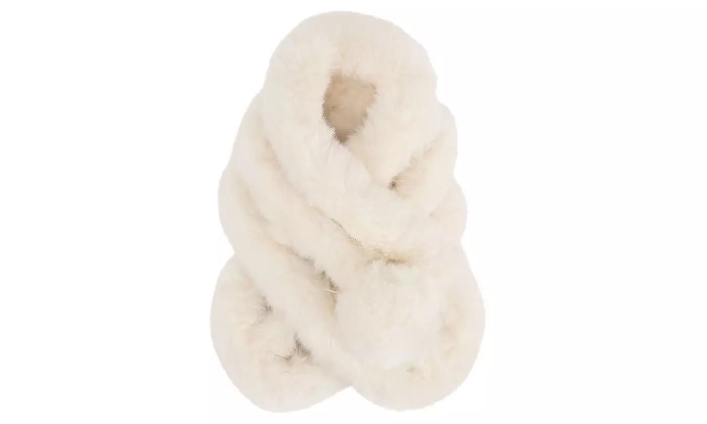 Women Fur Collar Scarf Warm Winter Scarves Neck Warmer