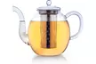 Creano 500 ml-1,6 l Glas-Teekanne mit Deckel und mit oder ohne Edelstahlfilter für losen Tee, einzeln oder im 3er-Set - Second Medium