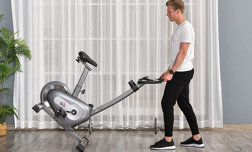 Image 19: HomCom Exercise Bike