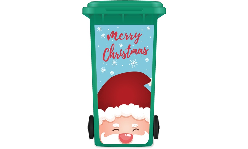 Image 12: Christmas Wheelie Bin Sticker