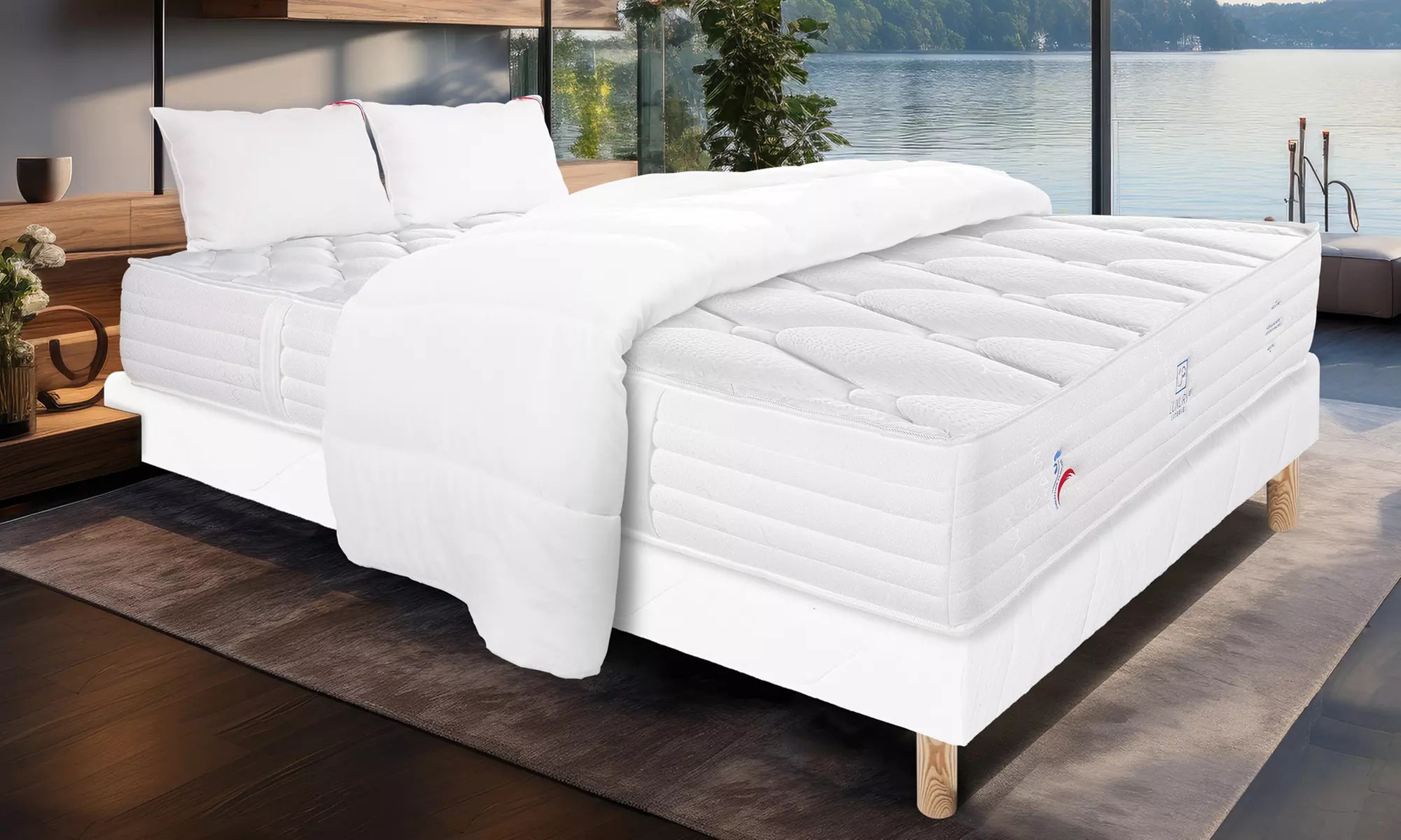 Colchón de espuma Patriote, firmeza 7/10, 26 cm de espesor