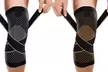 Copper-Infused Knee Compression Sleeve with Adjustable Straps (1- or 2-Pack) - Second Medium