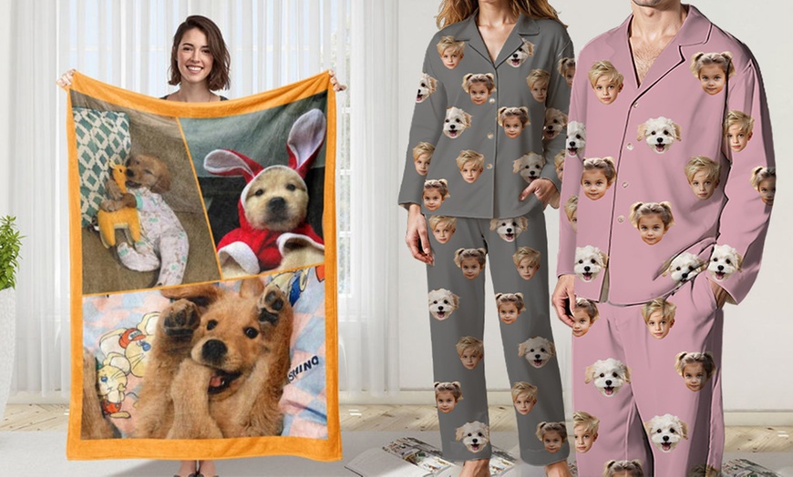 Image 2: Movie Night Just Got Better: Personalized Soft Blankets & Pajamas!