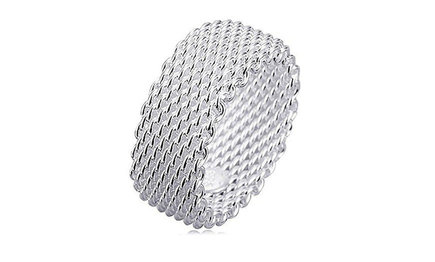 Image 2: Woven Mesh Ring