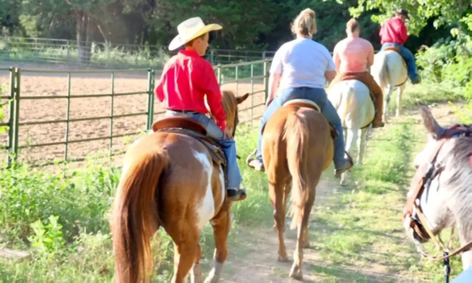 Three-Hour Dinner and Horseback Trail Ride Experience for Two or Four from Lugo Ranch (Up to 22% Off) - Primary Image