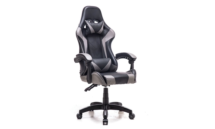 Image 7: Gaming Chair with Reclining Mechanism