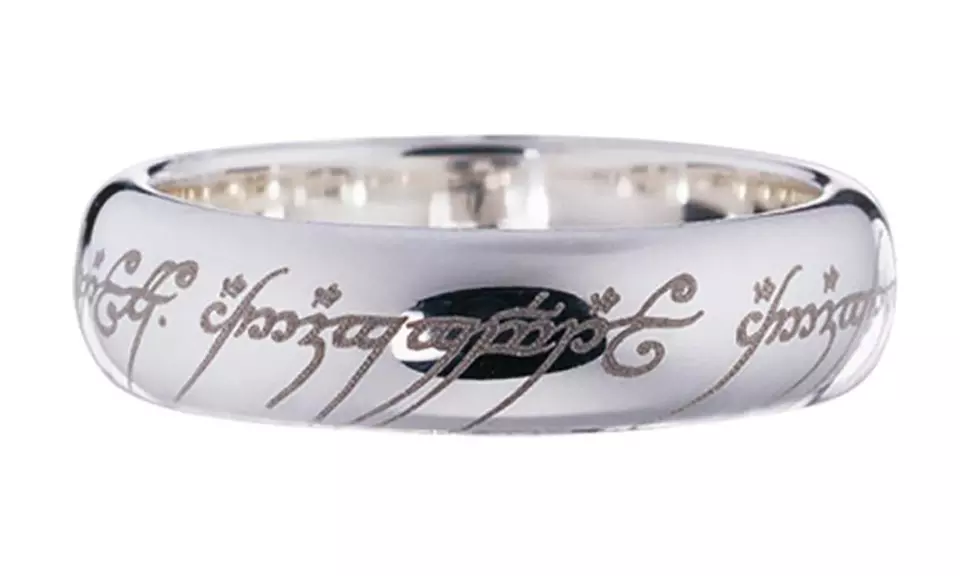 Bague thème Seigneur des anneaux pour hommes - Second Medium