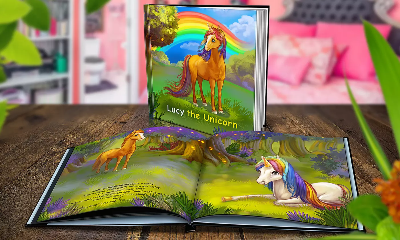 Personalized "The Unicorn" Storybooks from Dinkleboo (Up to $40 Off). Three Options Available. - Primary Image