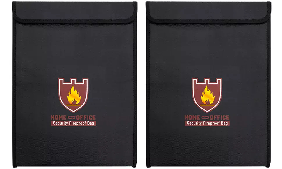 One or Two Haven Silicone-Coated Fireproof Document Pouches - Image 6