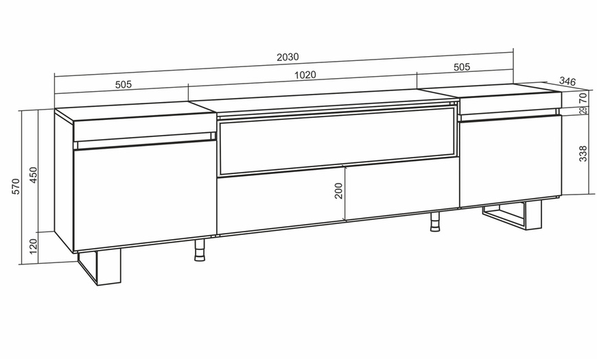 Image 16: Module TV style industriel 