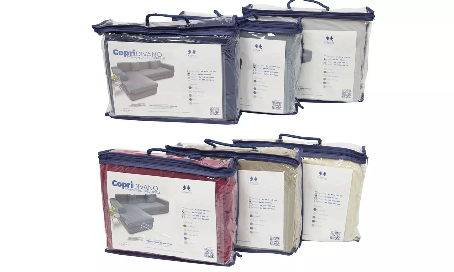 Copridivano elasticizzato per divani Co.Ingros.Tex