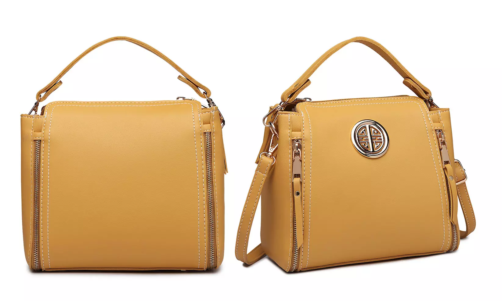 Leather Look Practical Large Capacity Crossbody Bag