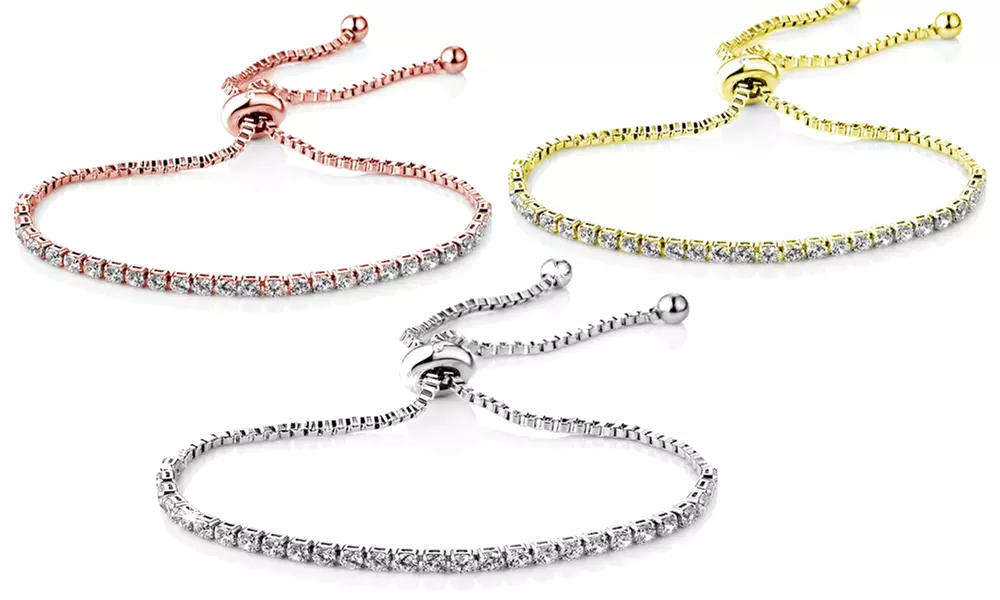 1, 2 o 3 pulseras Friendship de Philip Jones decoradas con cristales de Swarovski® - Primary Image