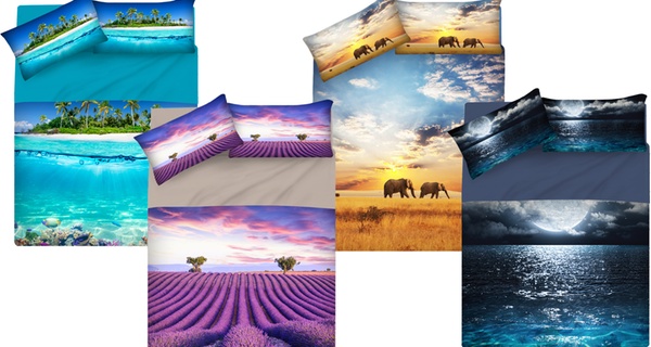 Lenzuola copriletto fantasie estive 100% cotone