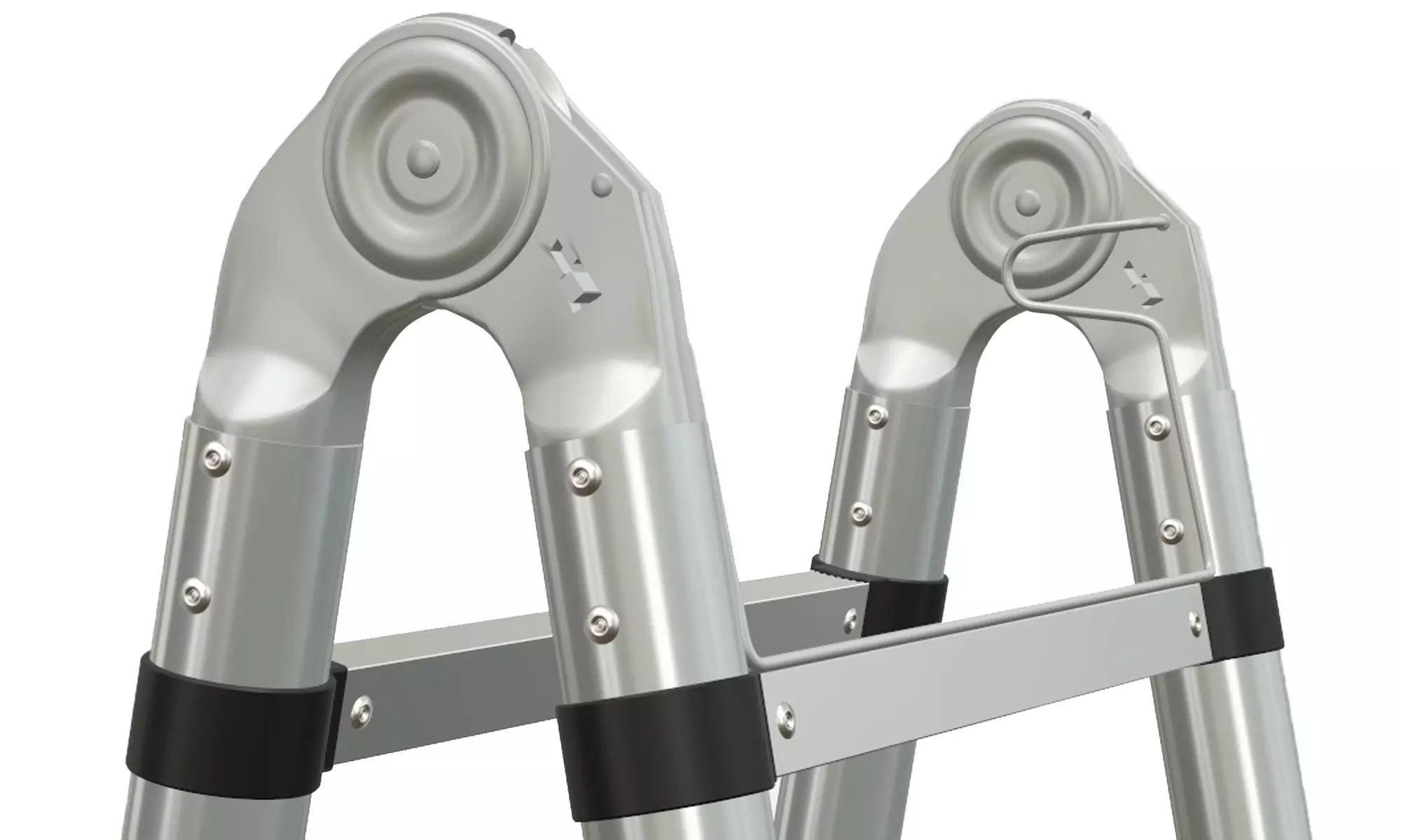 Échelle télescopique en aluminium rétractable de Herzberg