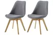 Lot de 1, 2, 4 ou 6 chaises scandinaves tissu LIVS - Second Medium