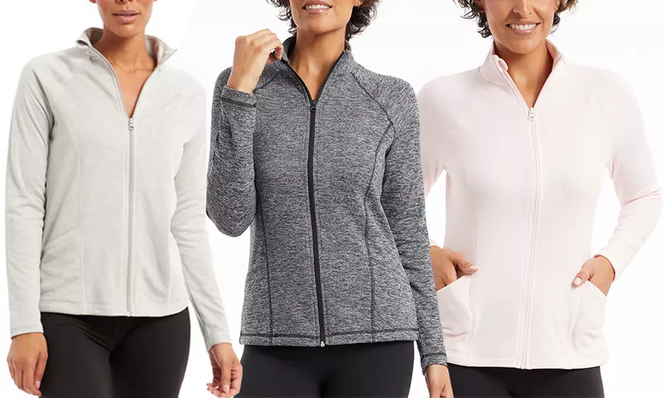 Bally Fitness Women's Warm and Cozy Zip-Front Jacket - Primary Image