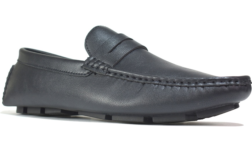 Image 23: Leather Slip-On Shoes