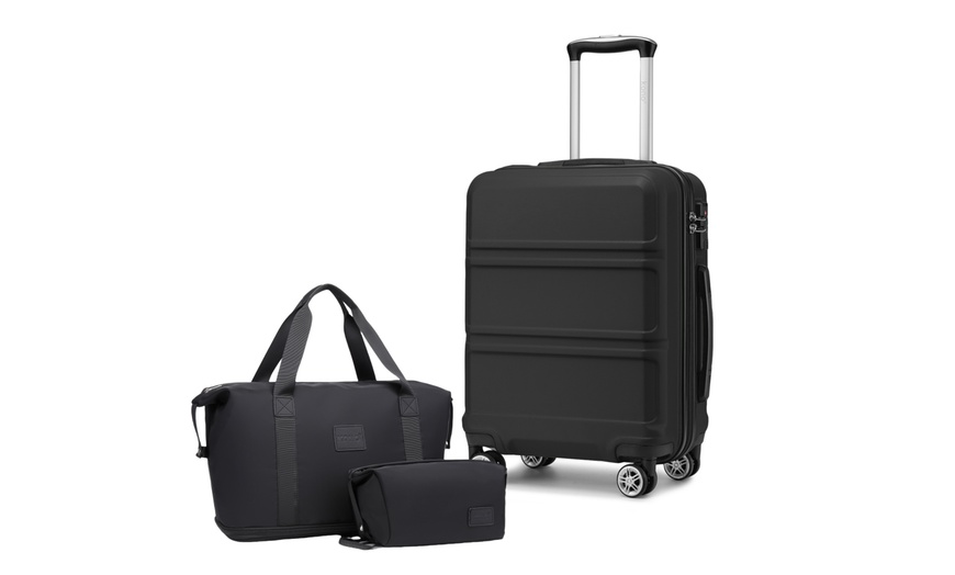 Image 7: Set de bagages 3 pièces : valise, sac de voyage et trousse de toilette