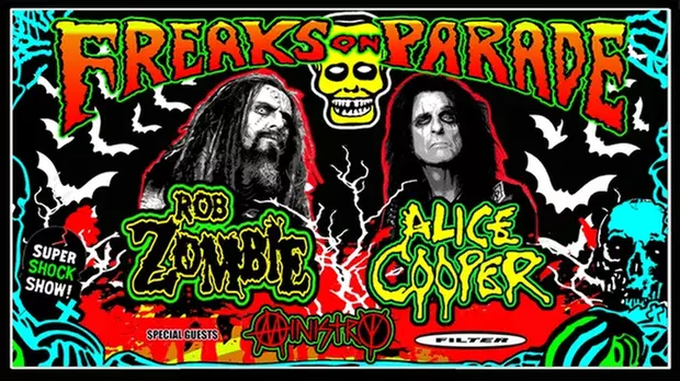 Rob Zombie and Alice Cooper: Freaks on Parade 2023 Tour on September 19 at 6 p.m. - Primary Image