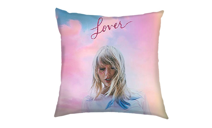 Image 3: 4 Piece Taylor Swift Themed Throw Pillow Cushion Covers