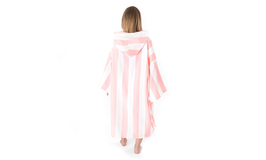 Image 20: Adults Oversized Printed Poncho Towel