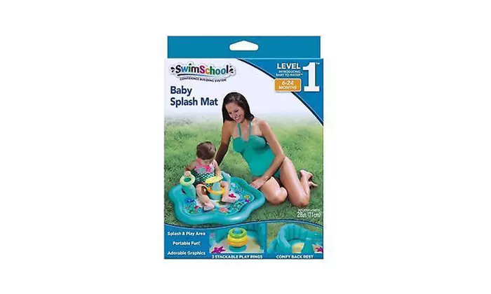 Baby Splash Mat with Stacking Rings - Second Medium