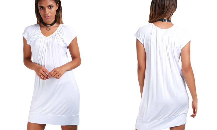 Image 4: Women's V-Neck T-Shirt Dress