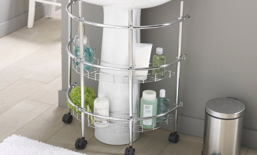 Image 1: Under-Sink Rack with Bracket